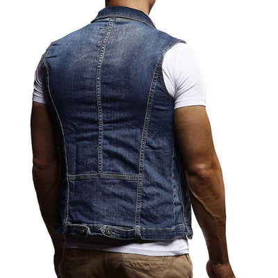 Gilet Sans Manche Jean Homme | MJ FRANKO