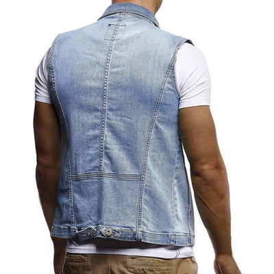 Gilet Sans Manche Jean Homme | MJ FRANKO