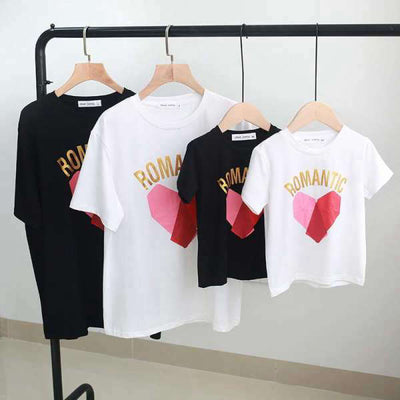 T Shirt Assorti Famille Romantic | MJ FRANKO