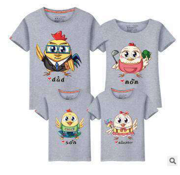 T Shirt Assorti Famille Poulet | MJ FRANKO