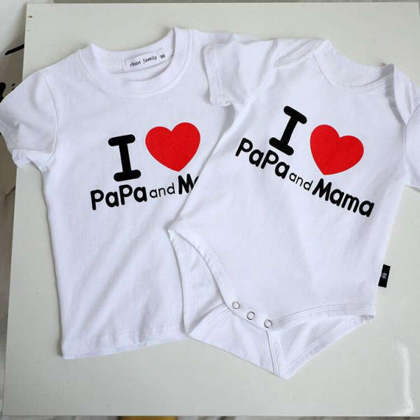 T Shirt Famille Assorti J'Aime Ma Famille | MJ FRANKO