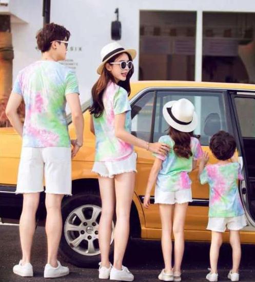 T Shirt Assorti Famille Multicolore | MJ FRANKO