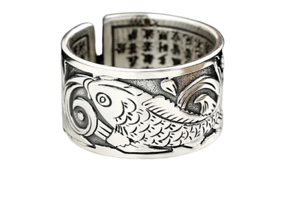 Bague Argent Poisson Koi | MJ FRANKO