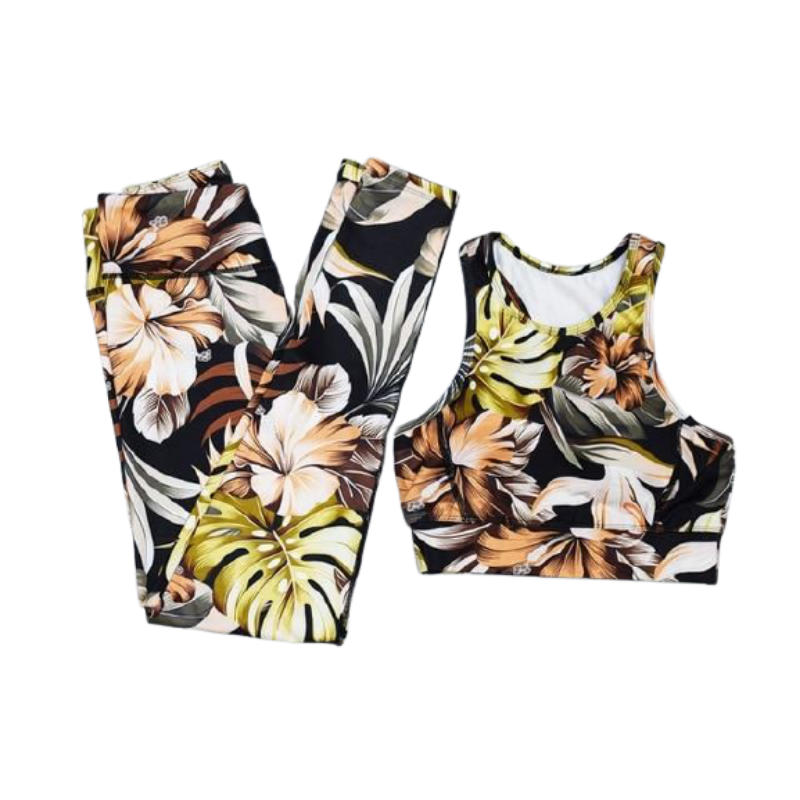 Ensemble Legging Fleur Femme