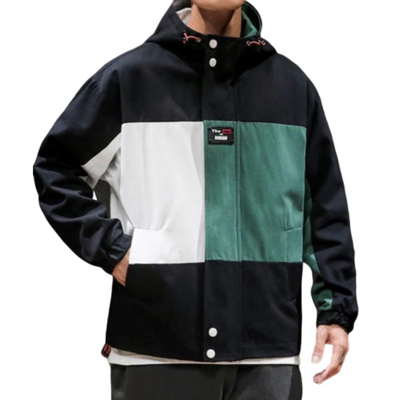 Veste Multicolore à Capuche