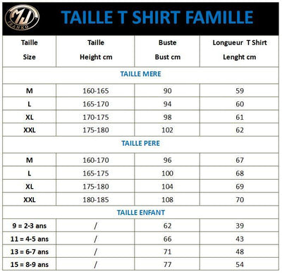 T Shirt Assorti Famille Multicolore | MJ FRANKO