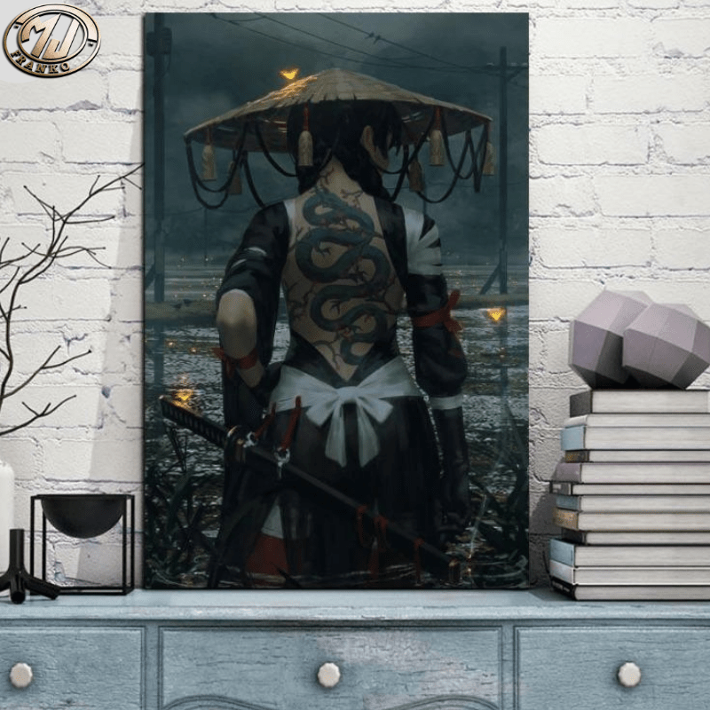Tableau Samourai Femme | MJ FRANKO