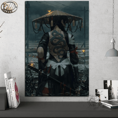 Tableau Samourai Femme | MJ FRANKO