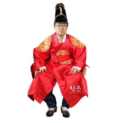 Hanbok Homme Rouge | MJ FRANKO