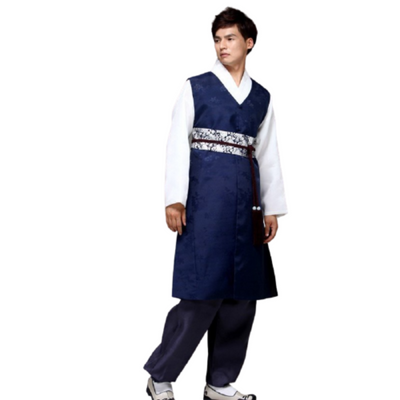 Hanbok Homme Bleu Marine | MJ FRANKO