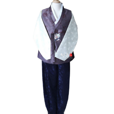 Hanbok Homme Violet Bleu | MJ FRANKO