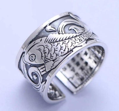 Bague Argent Poisson Koi | MJ FRANKO