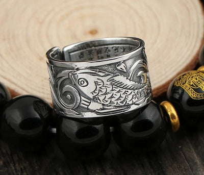 Bague Argent Poisson Koi | MJ FRANKO