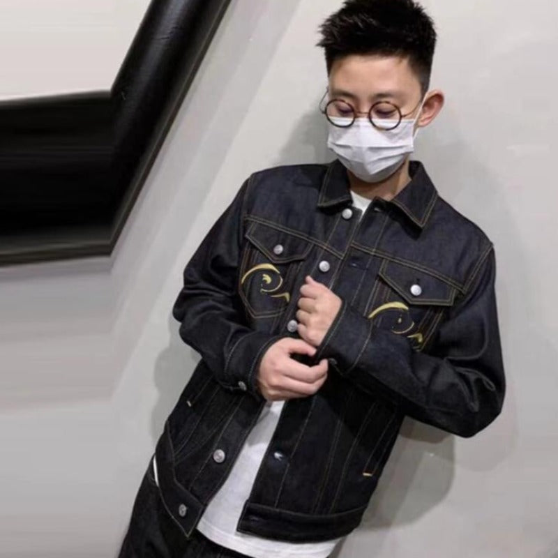 Veste en Jean Avec Broderie Homme | MJ FRANKO