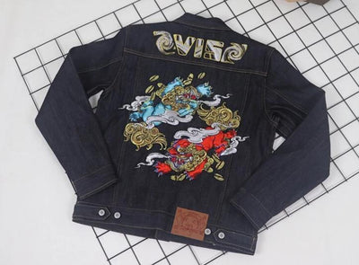 Veste en Jean Avec Broderie Homme | MJ FRANKO