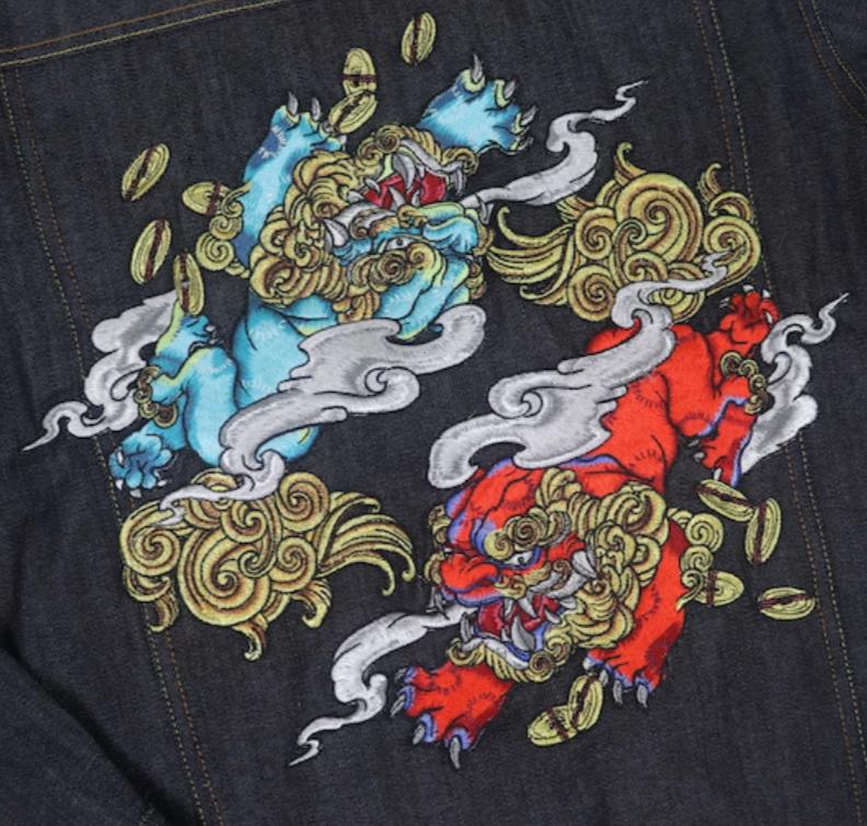 Veste en Jean Avec Broderie Homme | MJ FRANKO