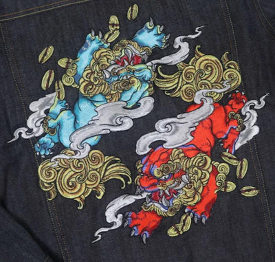 Veste en Jean Avec Broderie Homme | MJ FRANKO
