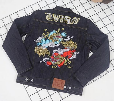 Veste en Jean Avec Broderie Homme | MJ FRANKO