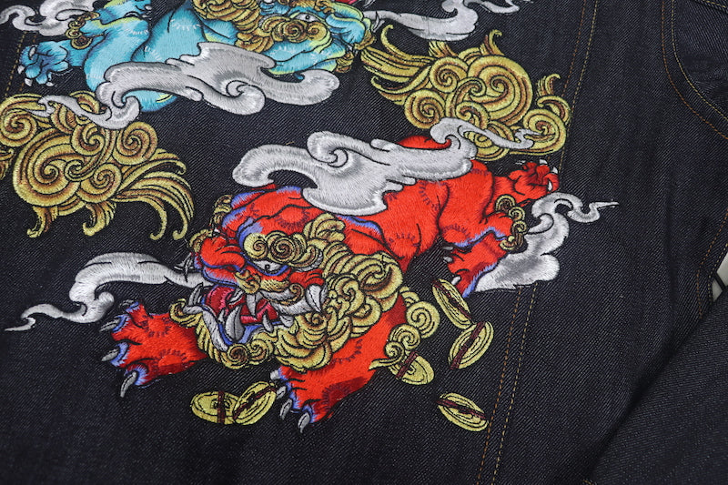 Veste en Jean Avec Broderie Homme | MJ FRANKO