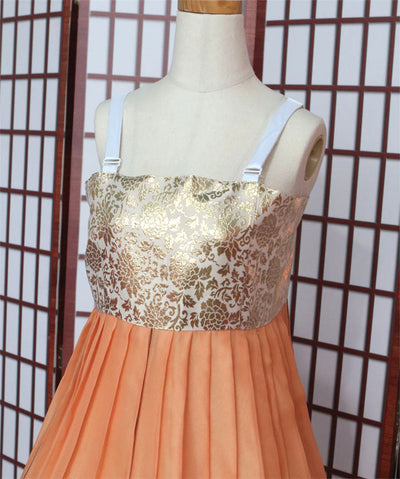 Hanbok Femme Blanc Orange | MJ FRANKO