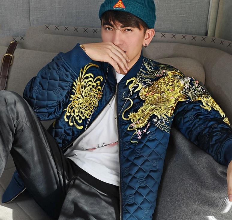 Veste Dragon Brodé Or | MJ FRANKO