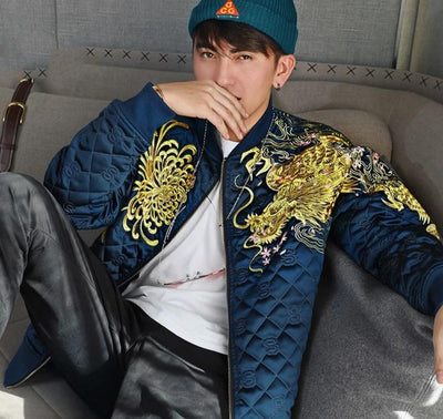 Veste Dragon Brodé Or | MJ FRANKO
