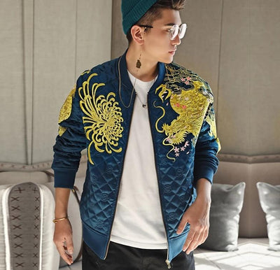 Veste Dragon Brodé Or | MJ FRANKO