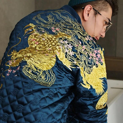 Veste Dragon Brodé Or | MJ FRANKO