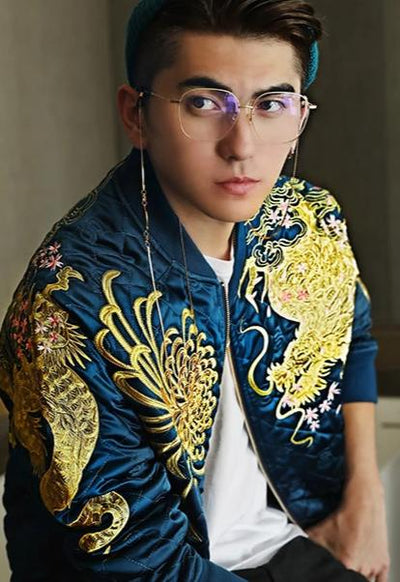 Veste Dragon Brodé Or | MJ FRANKO