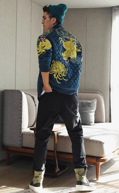 Veste Dragon Brodé Or | MJ FRANKO