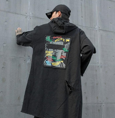 Veste en Jean Longue Homme