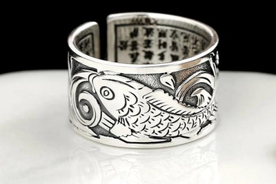 Bague Argent Poisson Koi | MJ FRANKO