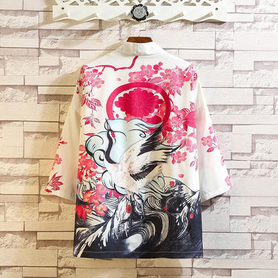 Veste Kimono Japonaise Grues | MJ FRANKO