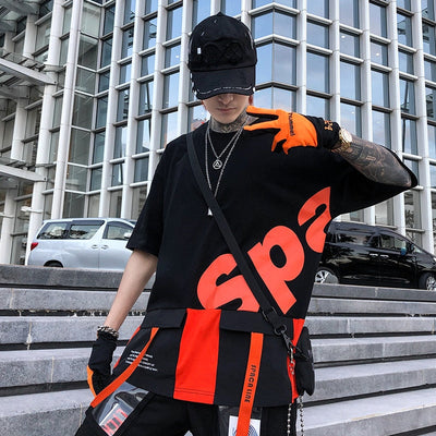 T Shirt Streetwear Avec Poches Homme
