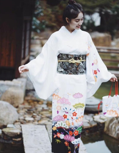 Yukata Blanc Pour Femme | MJ FRANKO