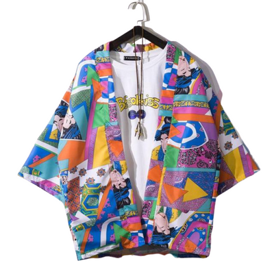 Veste Kimono Flamant Rose | MJ FRANKO