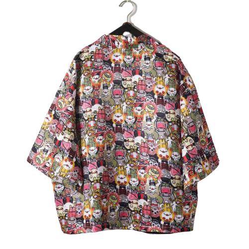 Veste Kimono Flamant Rose | MJ FRANKO