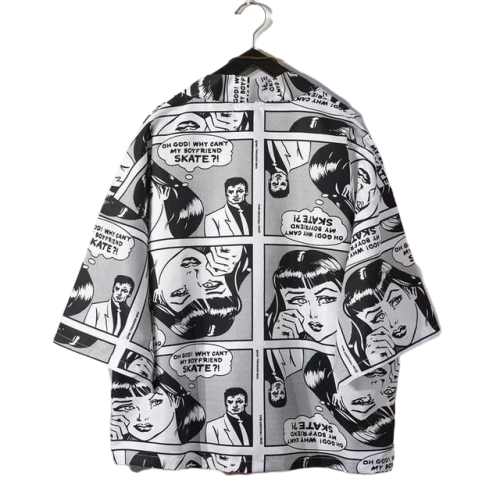 Veste Kimono Flamant Rose | MJ FRANKO