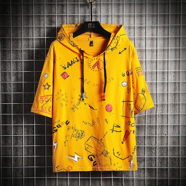 T Shirt Streetwear a Capuche
