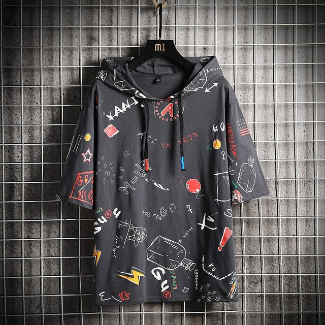 T Shirt Streetwear a Capuche