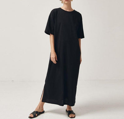T Shirt Robe Longue Femme Manche Courte | MJ FRANKO