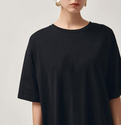 T Shirt Robe Longue Femme Manche Courte | MJ FRANKO