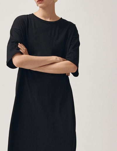 T Shirt Robe Longue Femme Manche Courte | MJ FRANKO