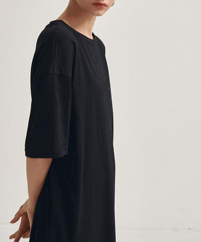 T Shirt Robe Longue Femme Manche Courte | MJ FRANKO