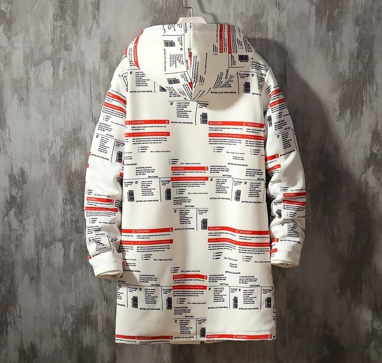 Veste Longue Streetwear Pour Homme