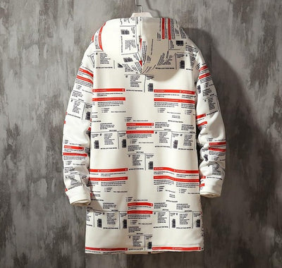 Veste Longue Streetwear Pour Homme