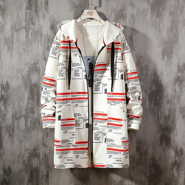 Veste Longue Streetwear Pour Homme