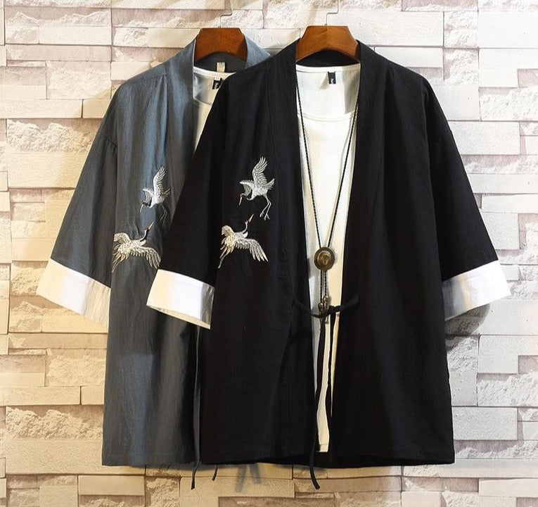 Veste Kimono Grue Pour Homme | MJ FRANKO