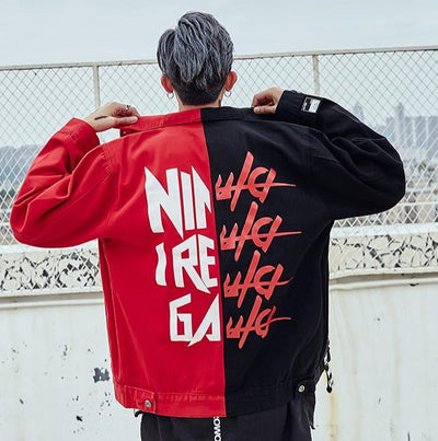 Veste Bicolore Streetwear Homme