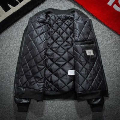 Veste Bomber Simili Cuir Japonais